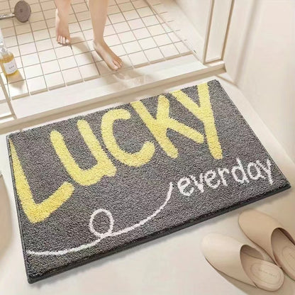 Bathroom Non-slip Decorative Cashmere-like Carpet Bathroom Absorbent Stain-resistant Floor Mat