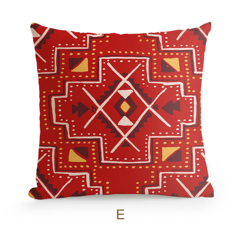 Bohemian Homestay Ethnic Style Pillow Living Room Sofa Cushion Office Pillow Car Backrest Pillow Case