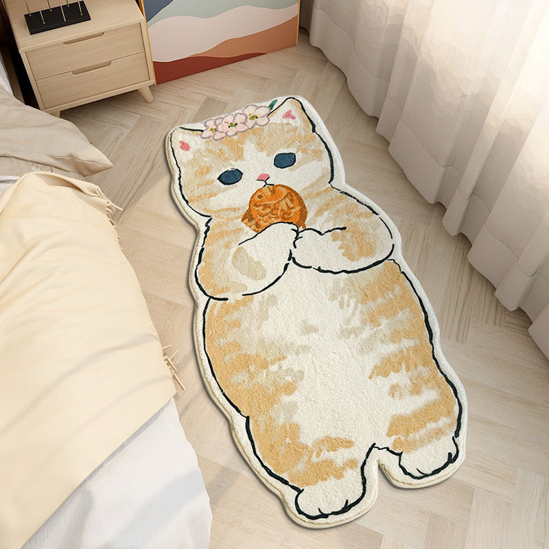 Cartoon Cute Cashmere Cat Simple Plush Floor Mat