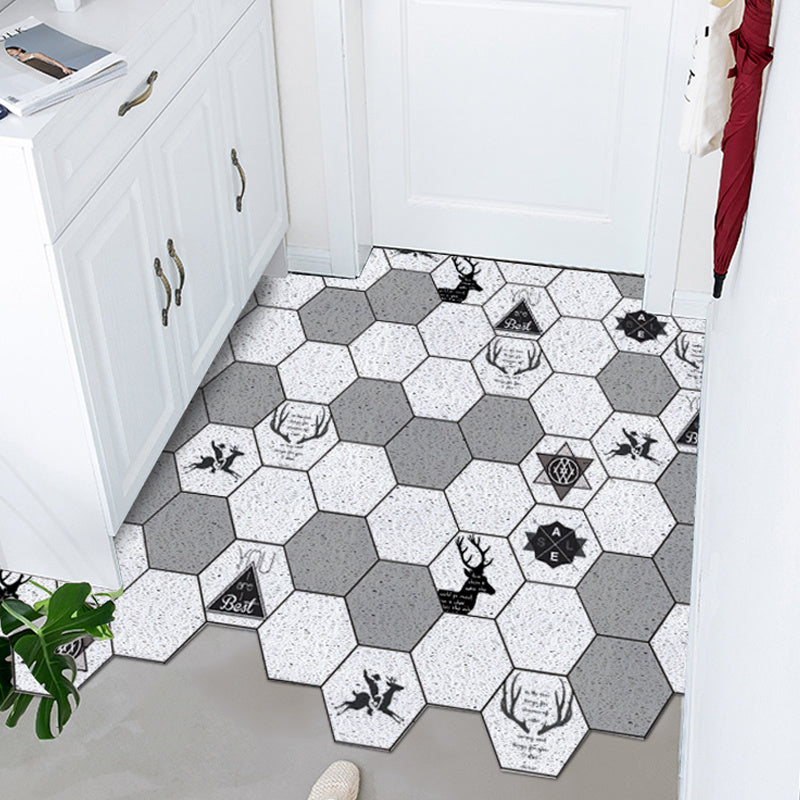 Nordic Door Floor Mat Entryway Silk Ring Foot Carpet