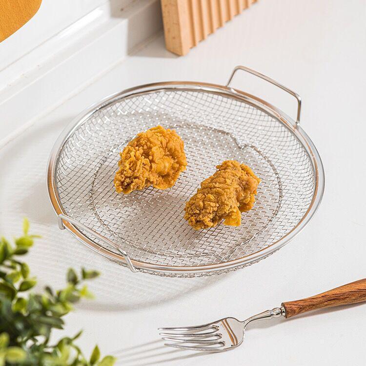 Home Fashion Simple Stainless Steel Fried Strainer