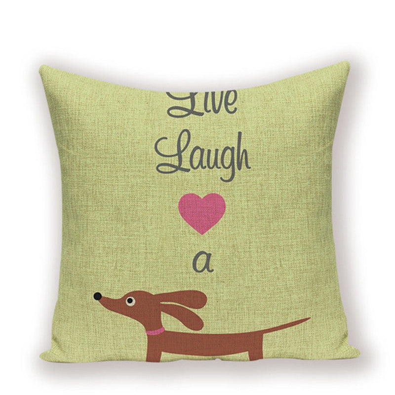 Dachshund Cushion Cover Fungus Sausage