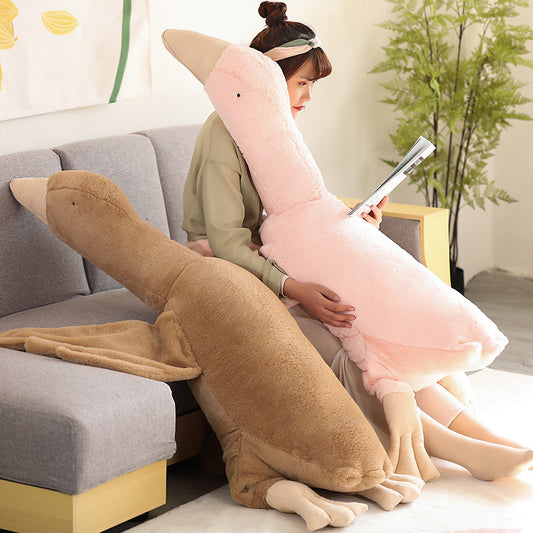 Cute Big Goose Pillow, Big White Goose Plush Doll, Duck