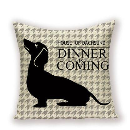 Dachshund Cushion Cover Fungus Sausage