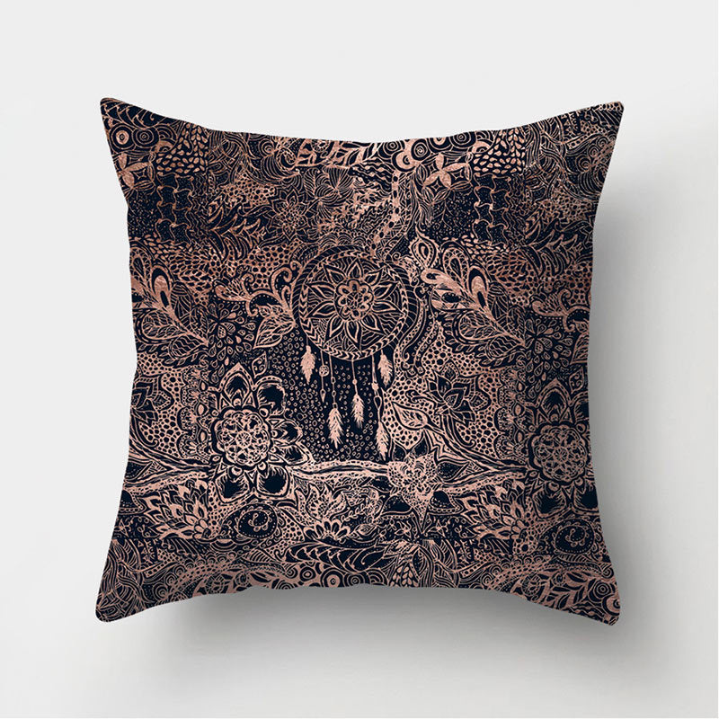 Leather Velvet Pillowcase Sofa Cushion Cover