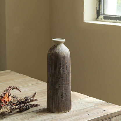 Vase Ceramic Vintage Stoneware Living Room Home