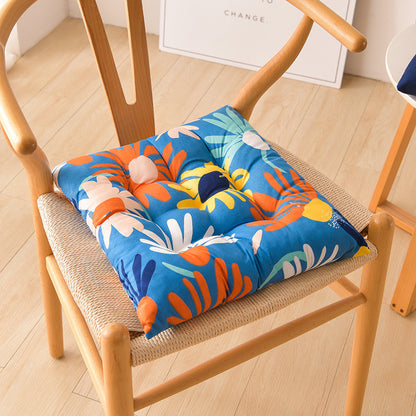 Simple Printed Square Cushion Cartoon Bay Window