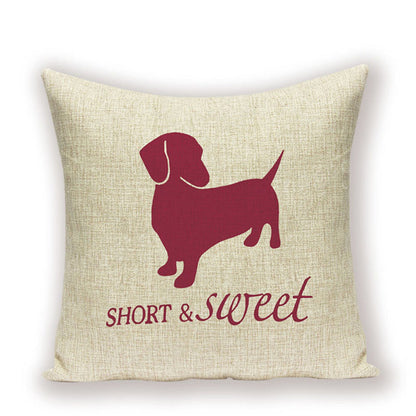Dachshund Cushion Cover Fungus Sausage