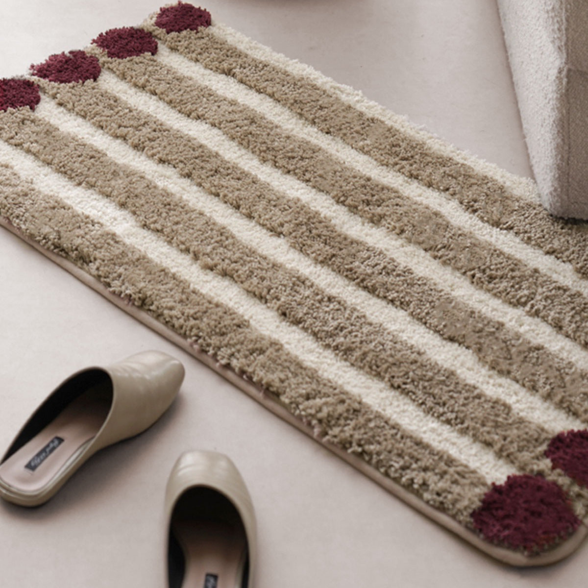 Polka Dot Floor Mat Home Living Room Entrance Cloakroom Bedroom Bedside Carpet Cute Bayeta
