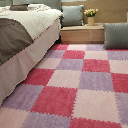Plush Carpet Bedroom Girly Style Room Bedside Princess Stain-resistant Easy To Care Whole Shop Mosaic Foam Floor Mat