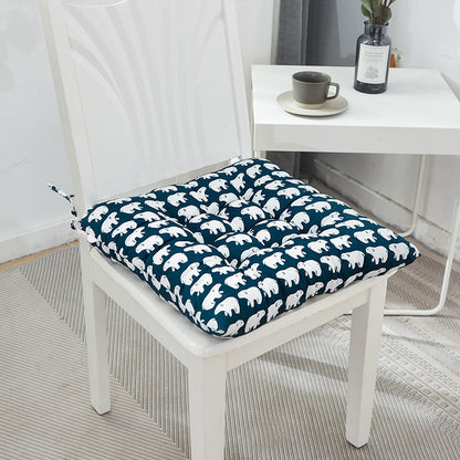 Simple Printed Square Cushion Cartoon Bay Window