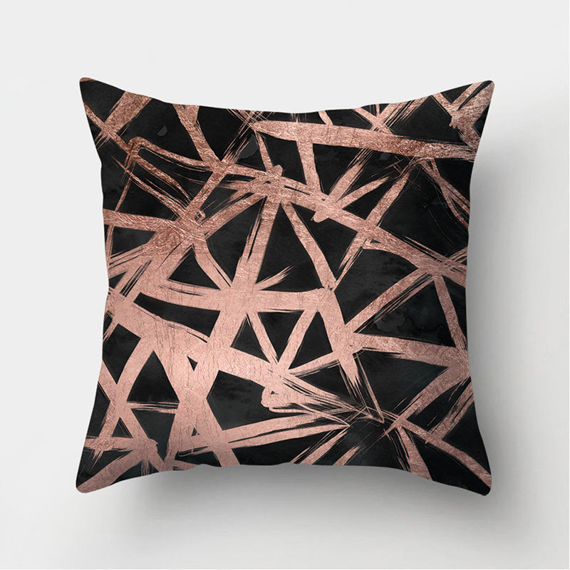 Leather Velvet Pillowcase Sofa Cushion Cover