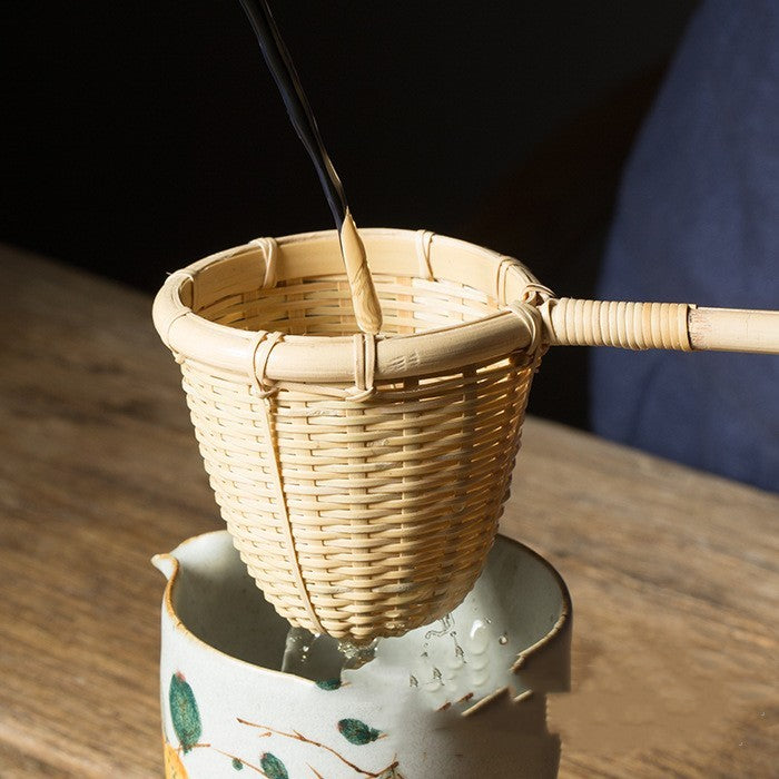 Handmade Bamboo Tea Filter Creative Bamboo Filter Screen Tea Strainer