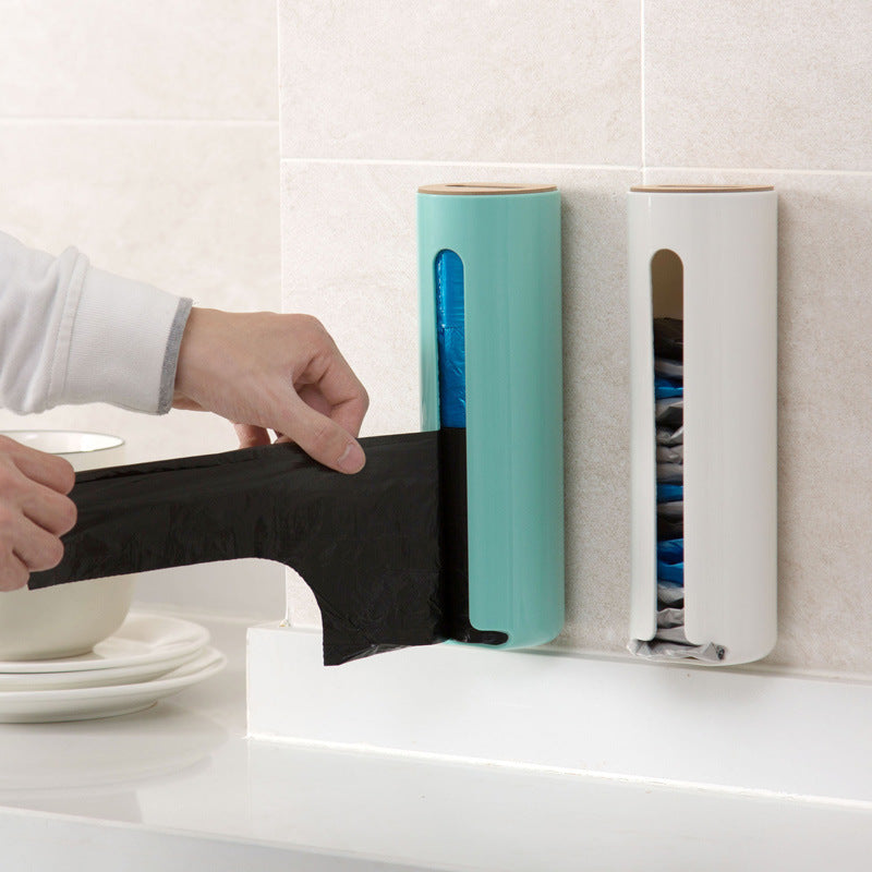 Plastic Storage Box On The Wall Kitchen Wall Hanging Plastic Bag Box Sundries Storage Box