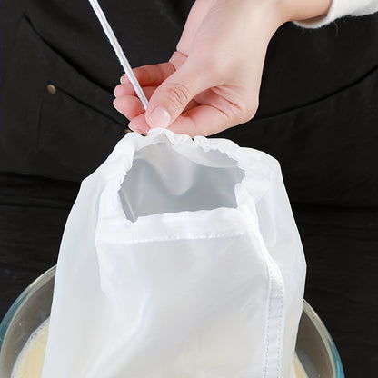 Superior Fine Mesh Strainer Bag - Durable & Reusable for Soy Milk, Juices, Home Brewing, and Travel Kitchen Essentials