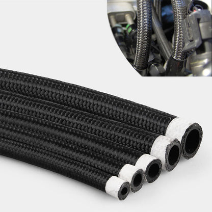 Haofa Factory Hose Woven Car Modified Nylon Woven Rubber Hose An4-an12 Oil Cooler Tubing