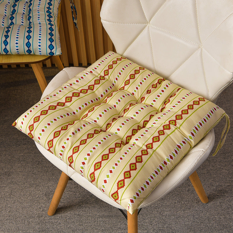 Simple Printed Square Cushion Cartoon Bay Window