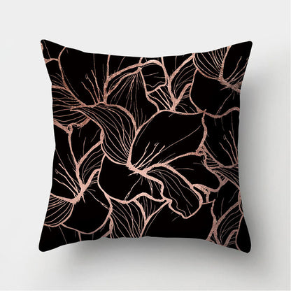 Leather Velvet Pillowcase Sofa Cushion Cover