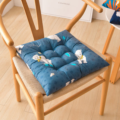 Simple Printed Square Cushion Cartoon Bay Window