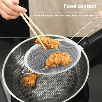 Stainless Steel Grease Trap Filter Colander Kitchen Strainer Spoon