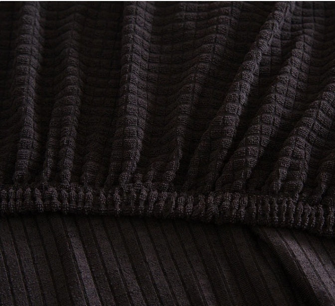 Knitted Polar Fleece Thickened Stretch Single And Double Three-seat Sofa Cover All-inclusive Cushion