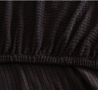 Knitted Polar Fleece Thickened Stretch Single And Double Three-seat Sofa Cover All-inclusive Cushion