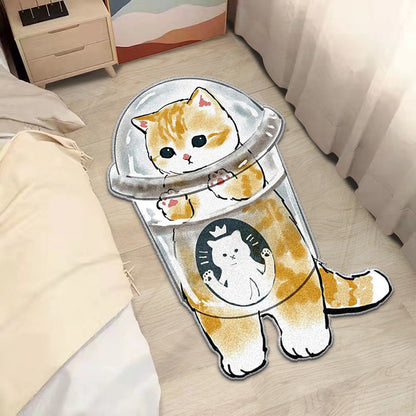 Cartoon Cute Cashmere Cat Simple Plush Floor Mat