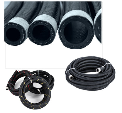 Haofa Factory Hose Woven Car Modified Nylon Woven Rubber Hose An4-an12 Oil Cooler Tubing