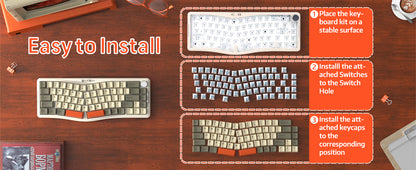 MAMBASNAKE x Ajazz AKS068 Pro 68 Keys Alice-Layout VIA Programmable Gasket Mechanical Keyboard