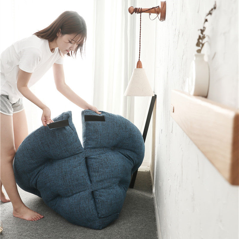 Folding Beanbag Fabric Sofa Small Family