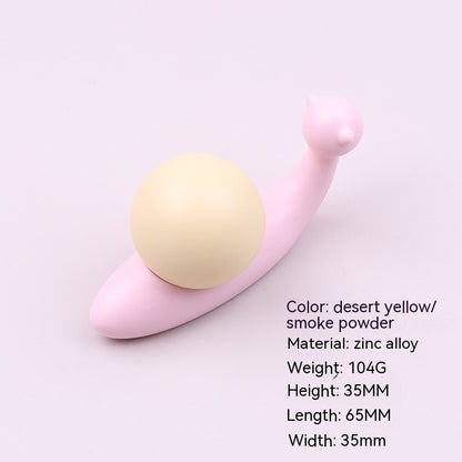 Children's House Closet Door Drawer Handle Creative Cartoon Snail Badminton Colorful Cute Handle