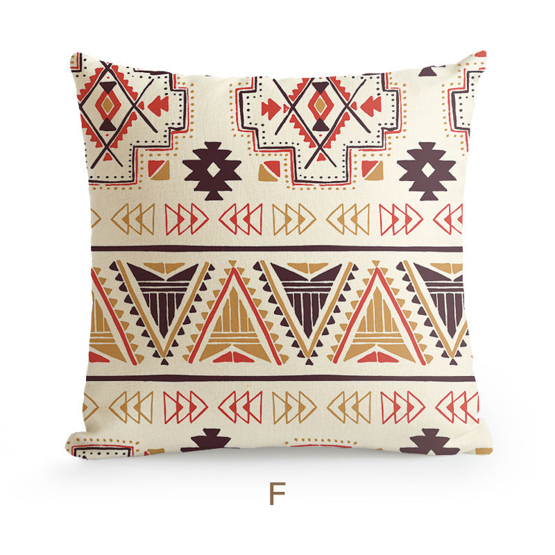 Bohemian Homestay Ethnic Style Pillow Living Room Sofa Cushion Office Pillow Car Backrest Pillow Case