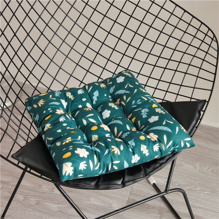 Simple Printed Square Cushion Cartoon Bay Window