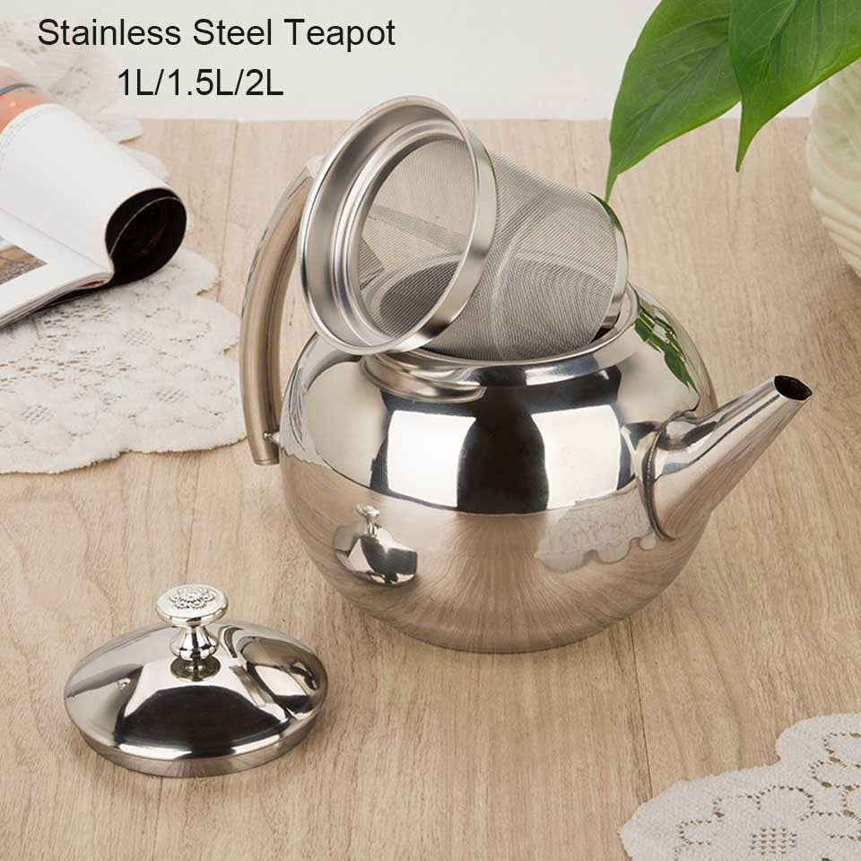Thickened Stainless Steel Tea Kettle With Strainer
