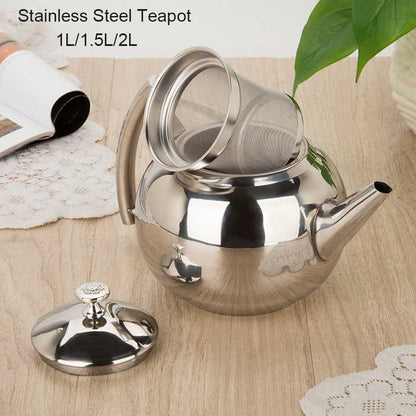Thickened Stainless Steel Tea Kettle With Strainer