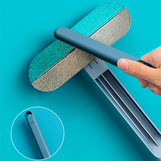 Multifunctional Two-way Hair Removal Brush Pet Dog Cat Hair Cleaner Brush Cat Hair Remover Window Screen Cleaning Tool