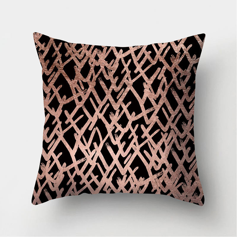 Leather Velvet Pillowcase Sofa Cushion Cover