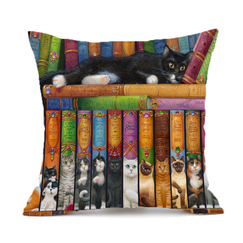 Animal Wolf Series Car Pillowcase Sofa Back Cushion Pillow