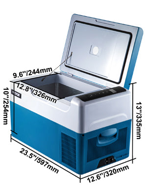 VEVOR 22L 35L 45L 55L Car Refrigerator Mini Fridge Freezer Portable Compressor Cooler 12/24V DC 110-240V Ice Box for Camping