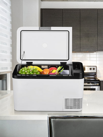 VEVOR 25L Car Refrigerator Mini Fridge Freezer Portable Compressor Cooler 12/24V DC 110-240V Ice Box for Driving Camping Picnic
