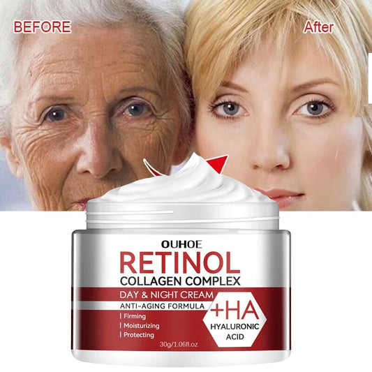 Retinol Wrinkle Removing Cream Anti Aging Firming Lifting Fade Fine Lines Moisturizing Brightening Skin Care Korean Cosmetics